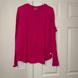 Zella Bright Pink Long Sleeve Top